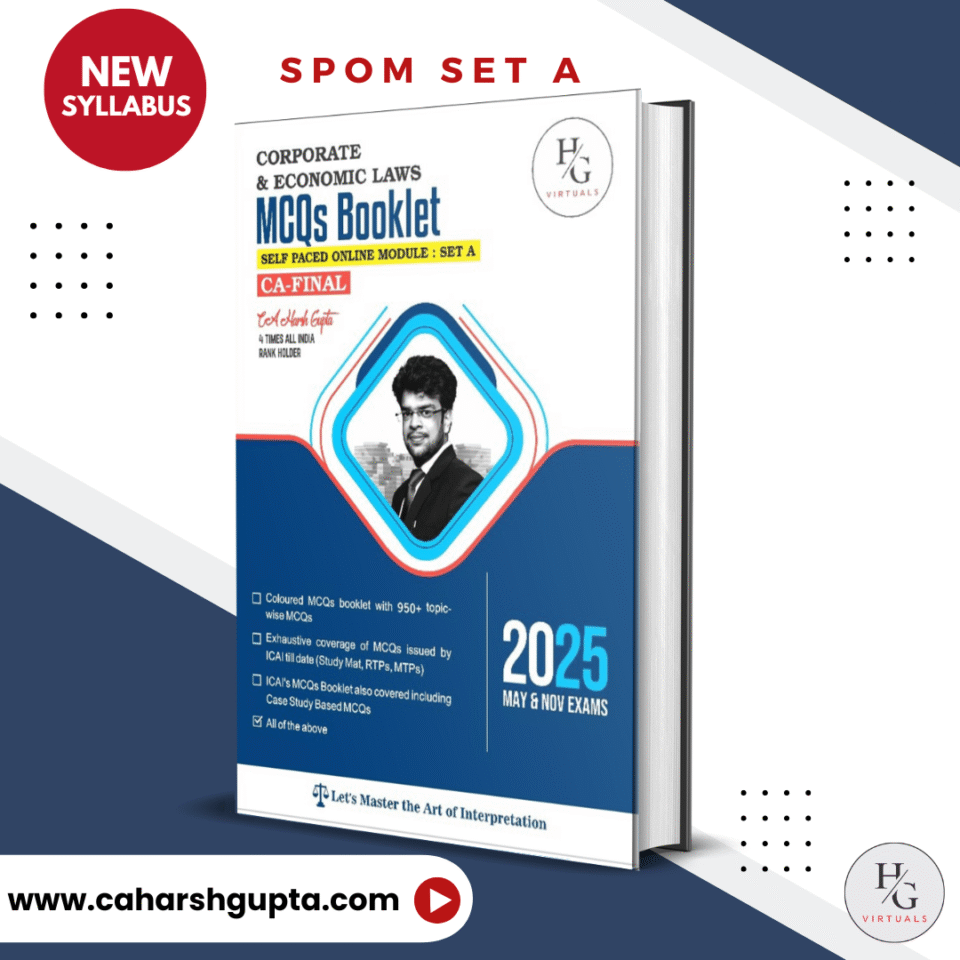 MCQ Booklet - CA Final SPOM Set A