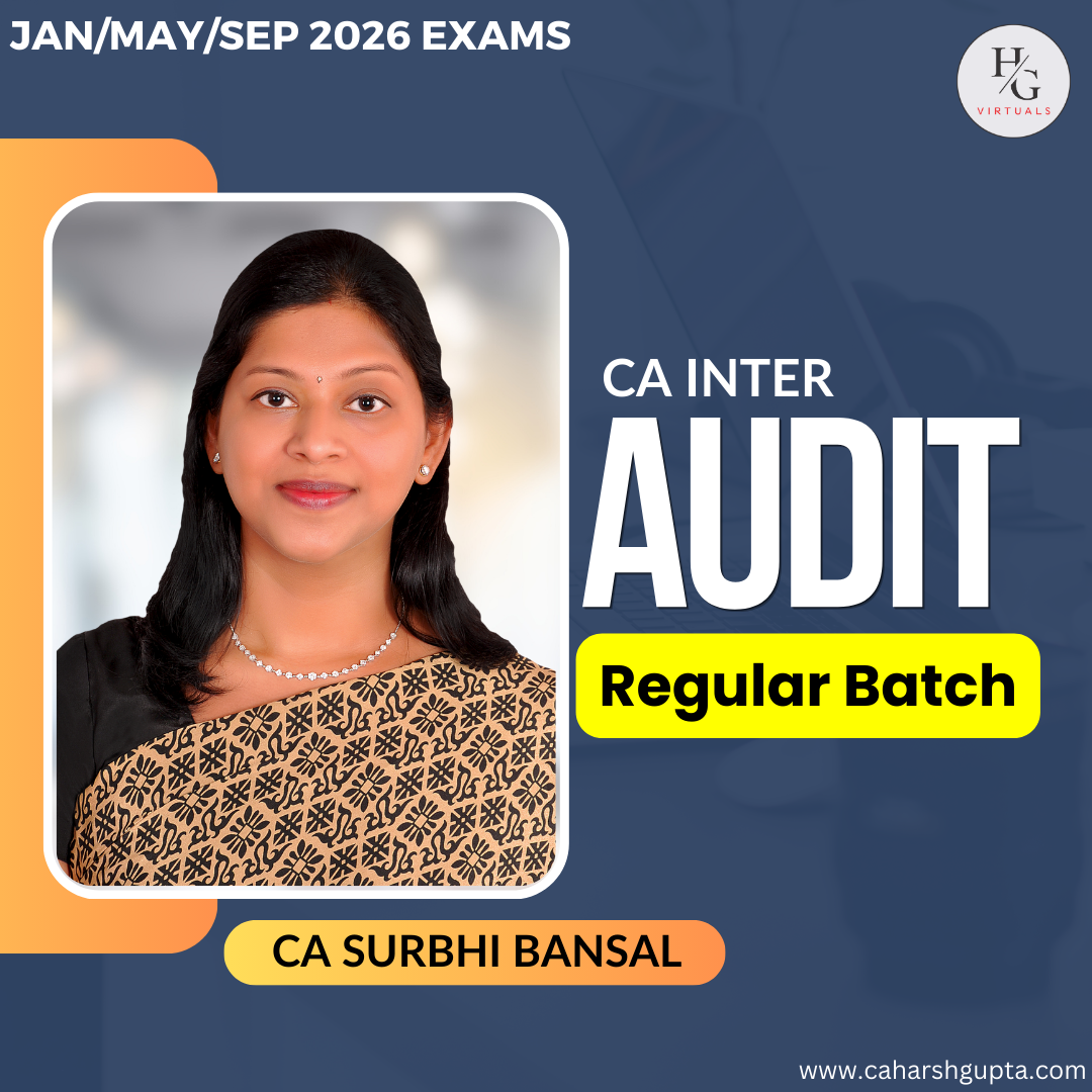 CA Inter Audit Regular Batch by CA Surbhi Bansal | Jan/May/Sep 2026