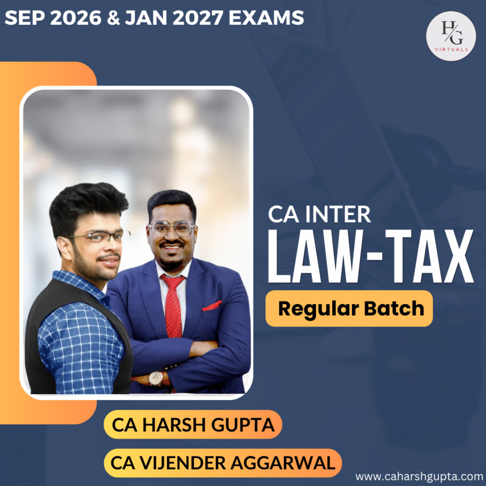 CA Inter Law+Tax Combo | Sep 2026 & Jan 2027 attempt