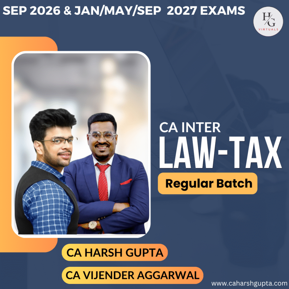 CA Inter Law+Tax Combo | Sep 2026 & Jan 2027 attempt