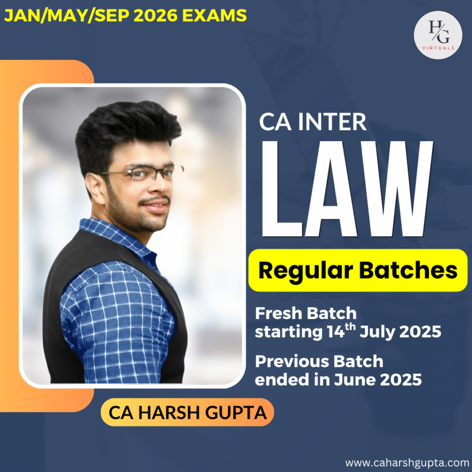 CA Inter Law | Regular Batches | Pre-Booking