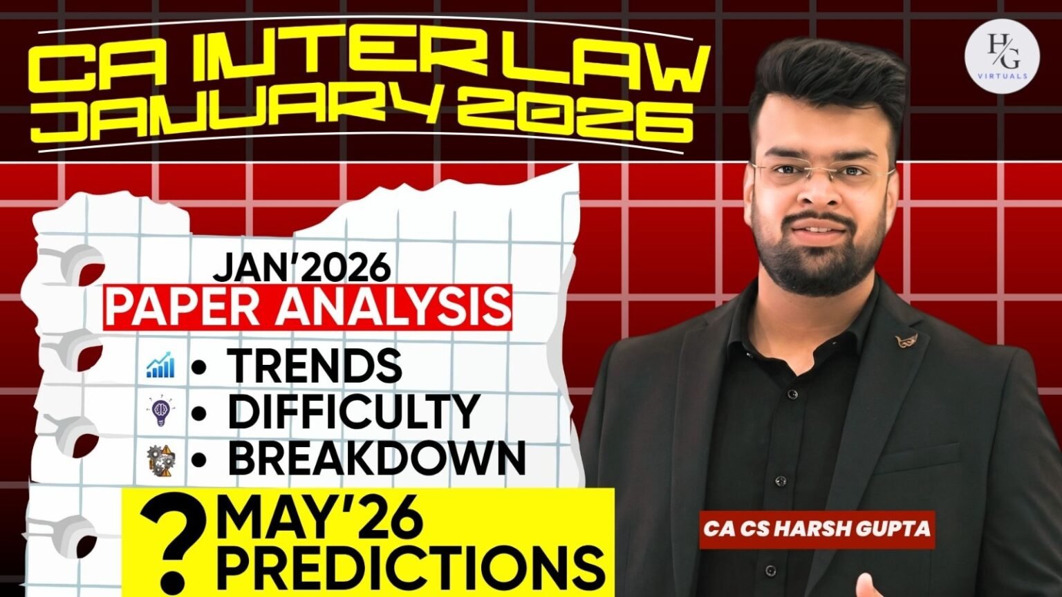 Jan 2026 CA Inter Law Paper Analysis: Trends, Difficulty Breakdown ...