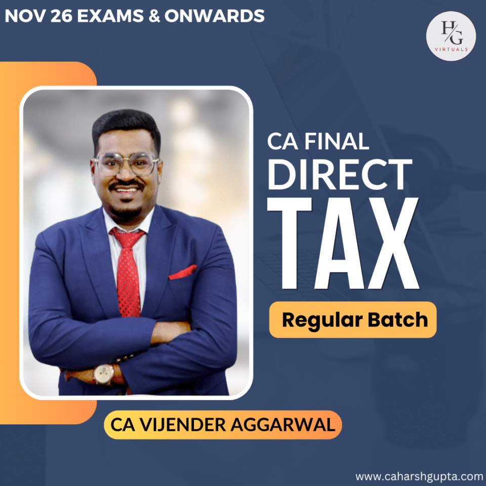 CA Final Indirect Tax Laws (For Nov 2026 Exams & Onwards) : CA Vijender Aggarwal