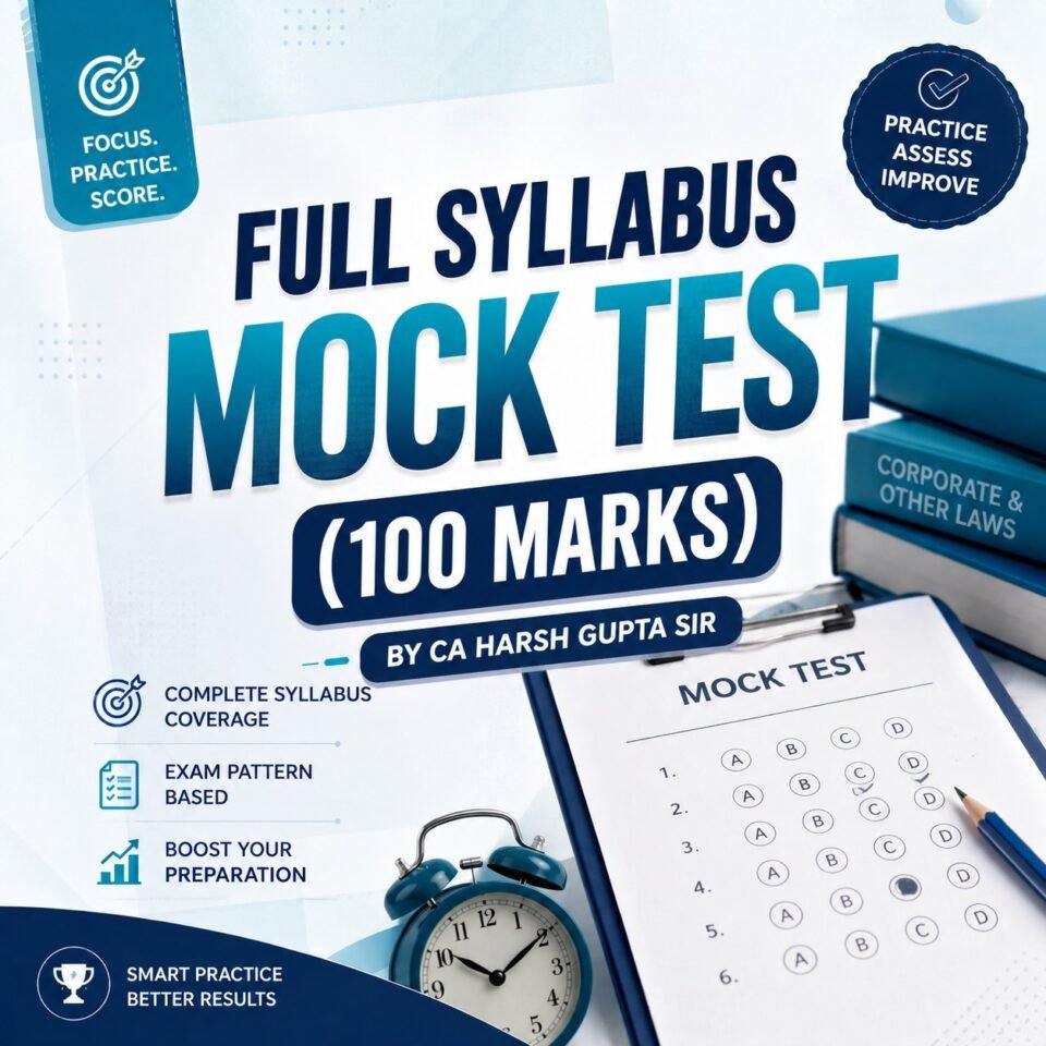 Full Syllabus Mock Test Paper (100 Marks)