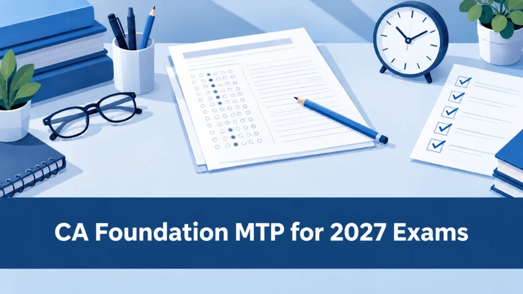 CA Foundation MTP for 2027 Exams