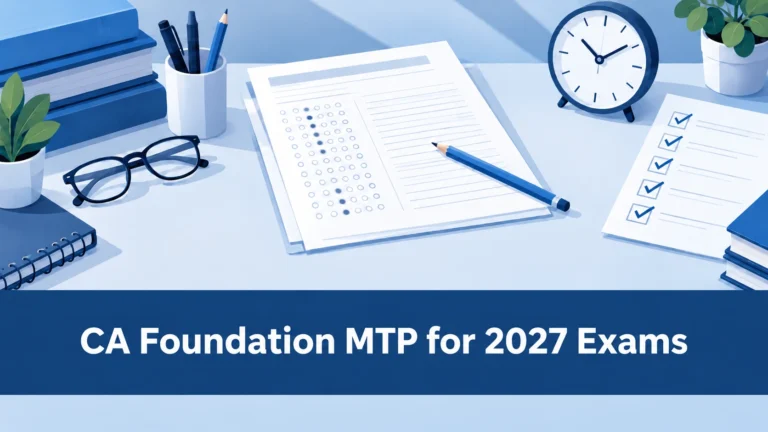 CA Foundation MTP for 2027 Exams