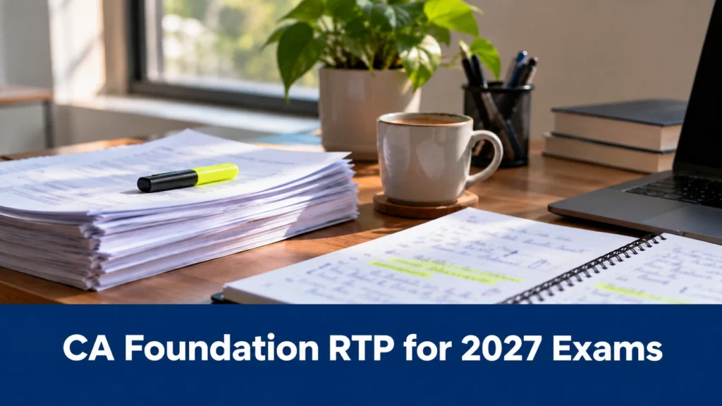 CA Foundation RTP for 2027 Exams