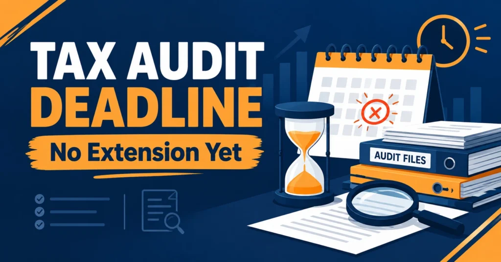 CA tax audit deadline pressure with no CBDT extension