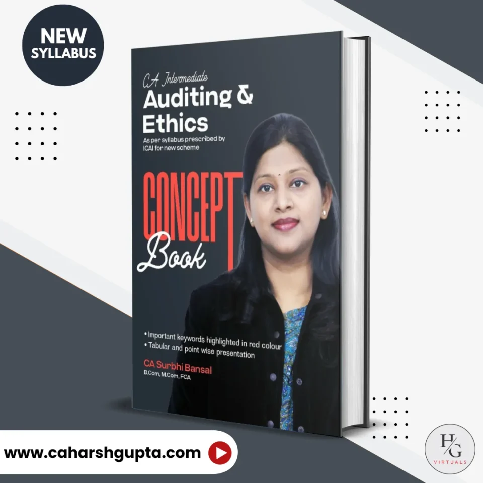 CA Inter Auditing and Ethics concept book for the new syllabus by CA Surbhi Bansal