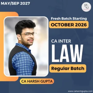 CA Inter Law | LIVE Batches | For Jan/May/Sep 2027