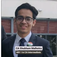 CA Shubham Malhotra, AIR 1 in CA Intermediate